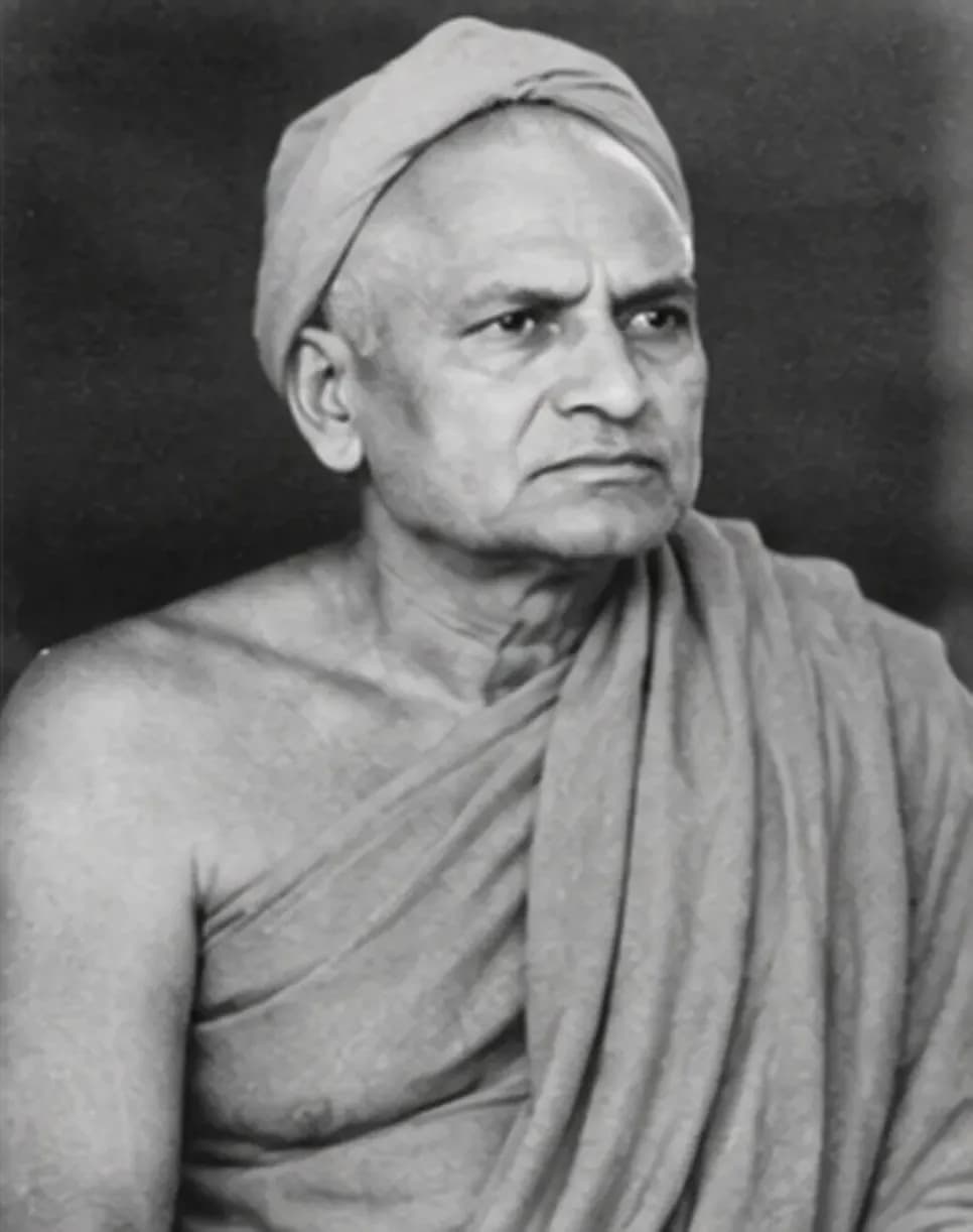 Archival photograph of Swami Sahajanand Saraswati