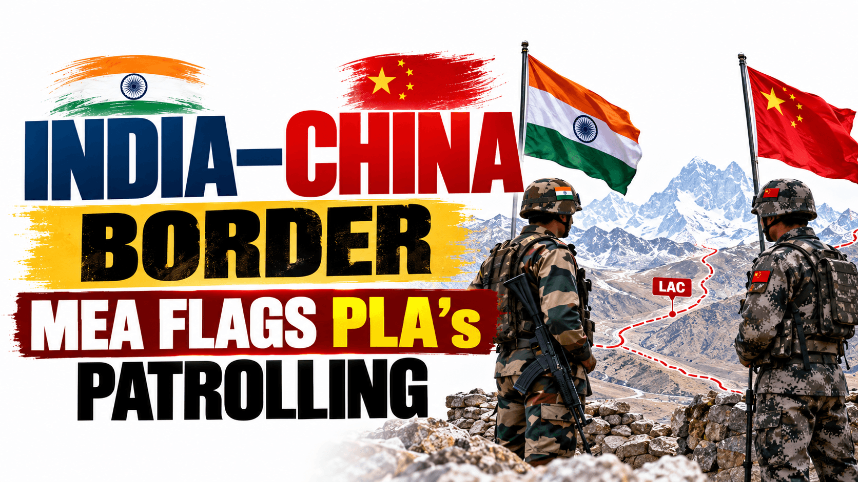 India–China Border: MEA Flags PLA’s Patrolling