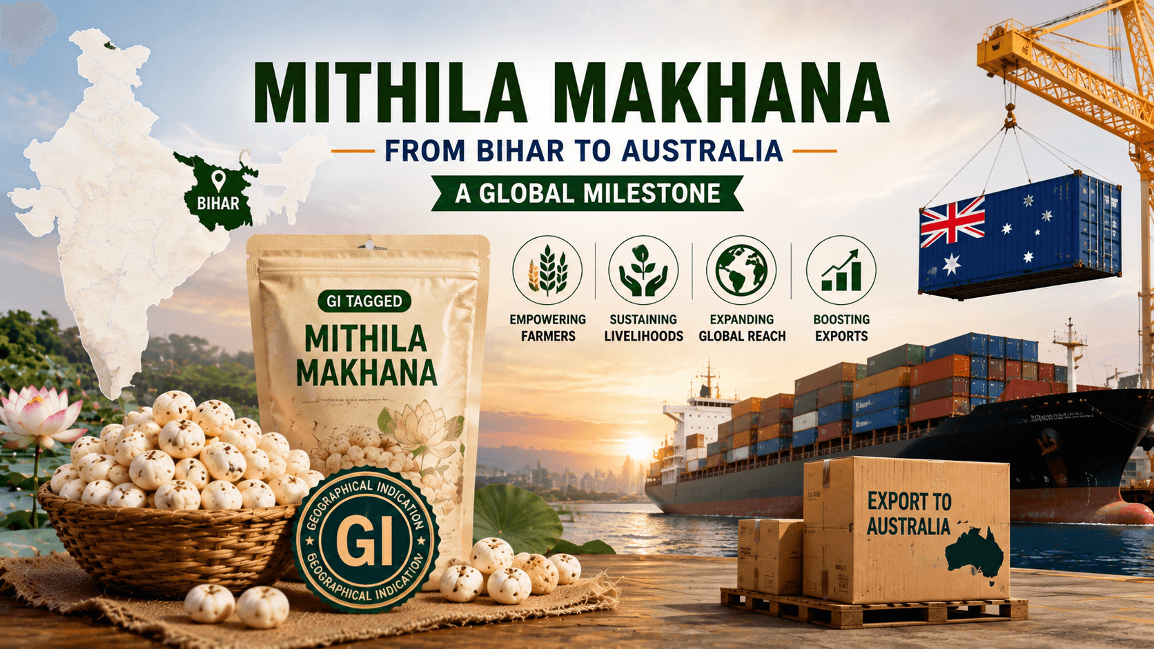 APEDA : Export of GI-tagged Mithila Makhana