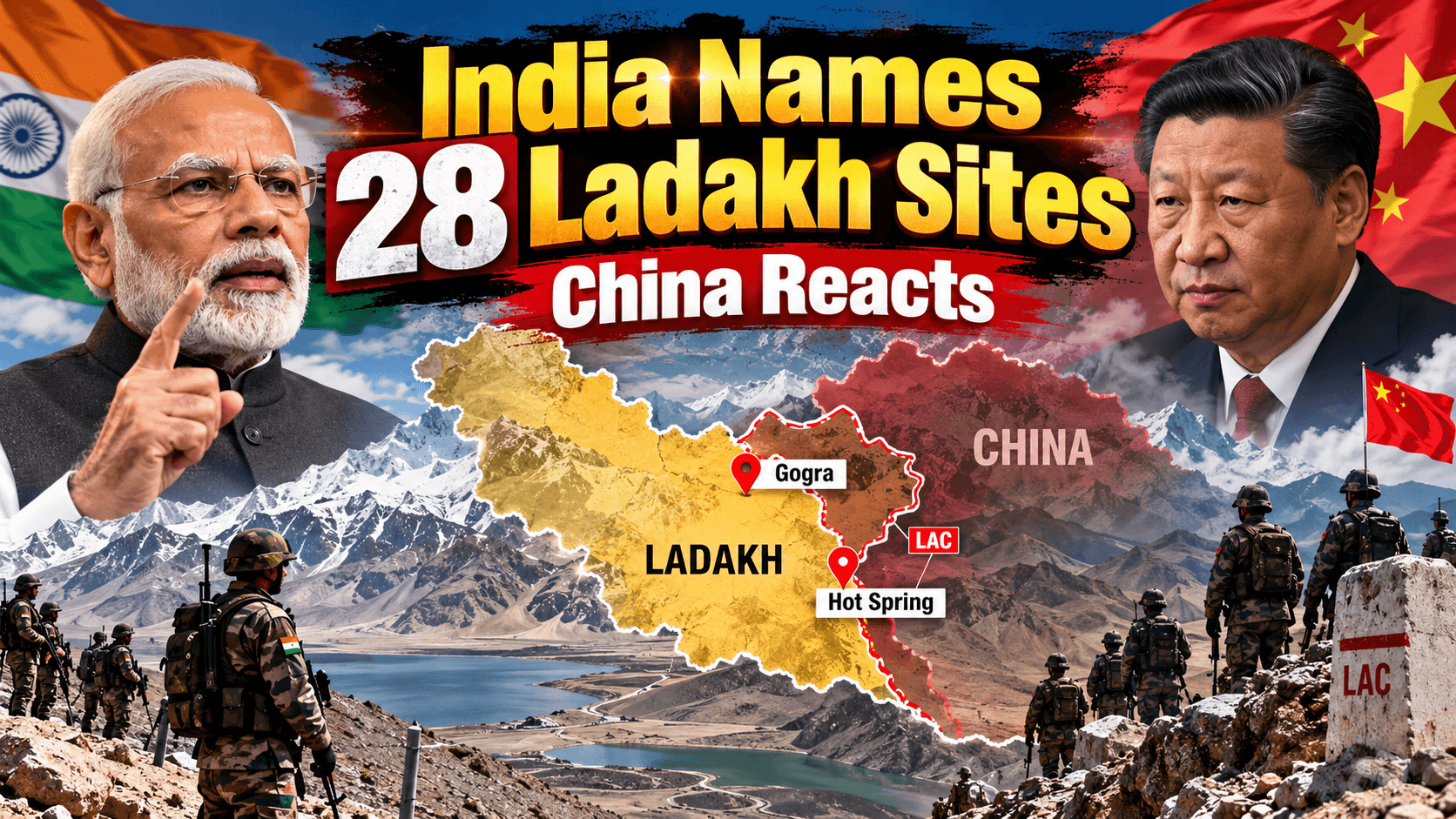 India Names 28 Ladakh Sites: China Reacts