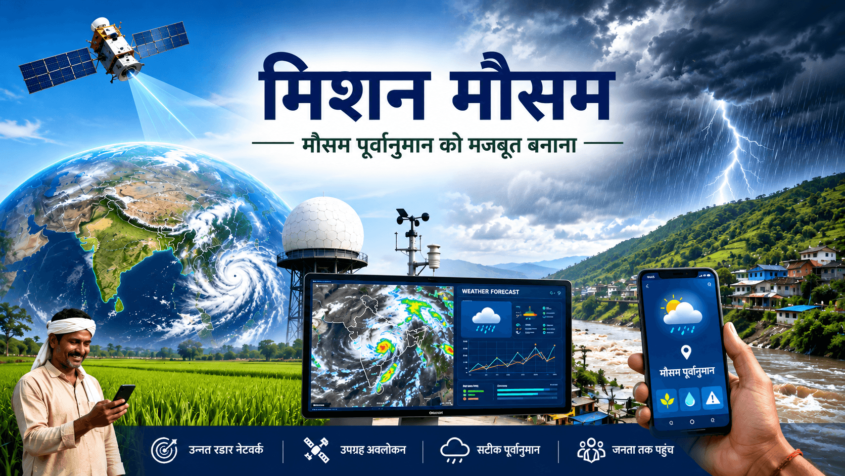 'मिशन मौसम': मौसम पूर्वानुमान को मजबूत बनाना