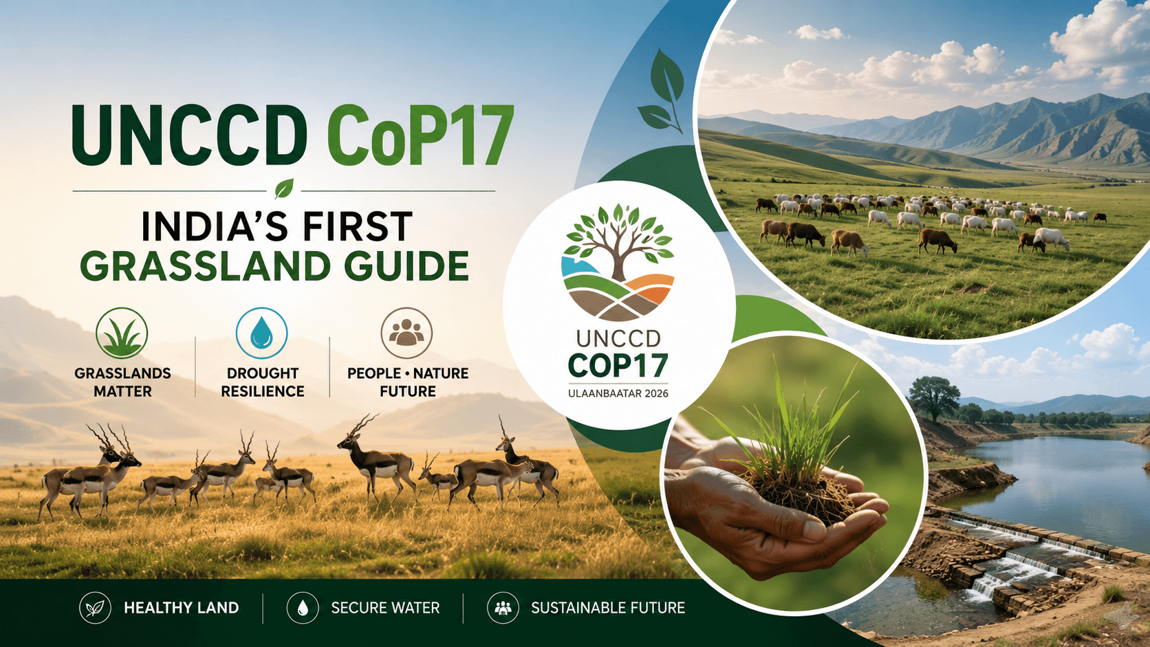 UNCCD CoP17 : India's First Grassland Guide